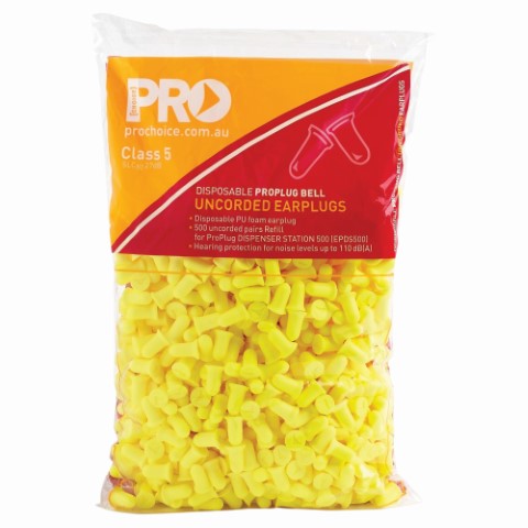 PRO-PLUG DISPENSER REFILL BELL EARPLUGS 500 PER BAG